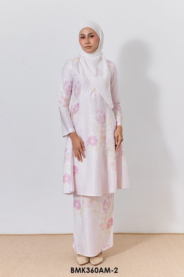 Ameera Kurung Batik Mia in Blush Pink (BMK360AM-2)