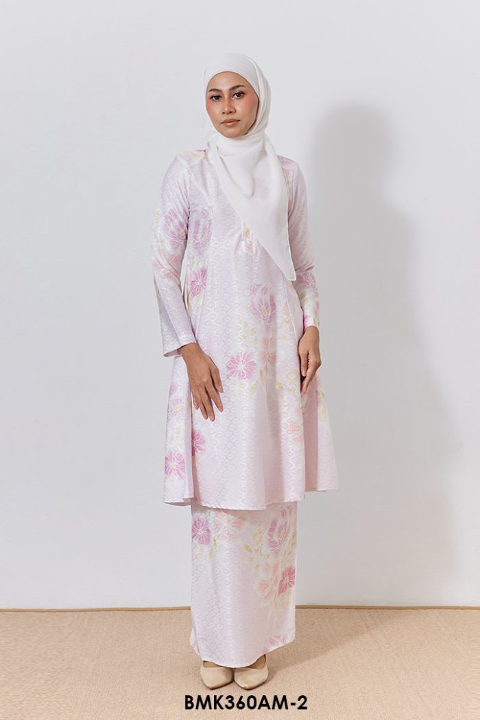Ameera Kurung Batik Mia in Blush Pink (BMK360AM-2)