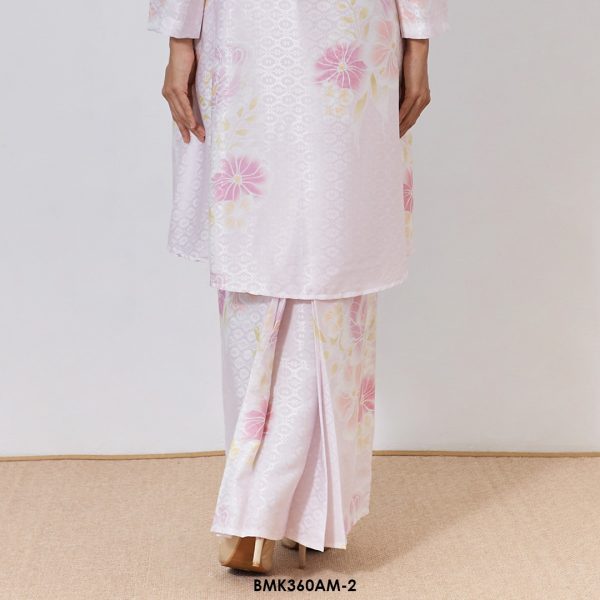 Ameera Kurung Batik Mia in Blush Pink (BMK360AM-2) - Image 3