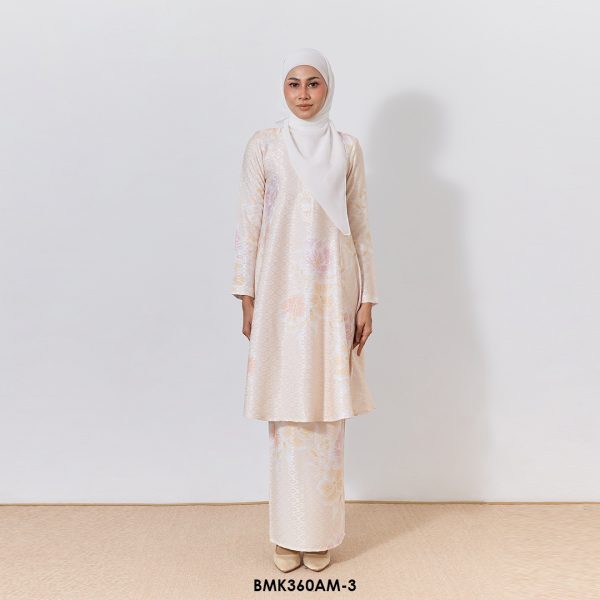 Ameera Kurung Batik Mia in Light Orange (BMK360AM-3)