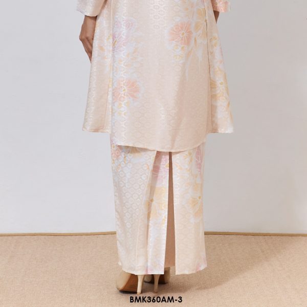 Ameera Kurung Batik Mia in Light Orange (BMK360AM-3) - Image 3