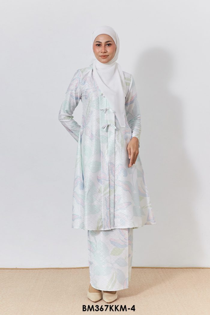 Kebarung Batiq Mia 3.0 Ribbon in White (BMK367KKM-4)