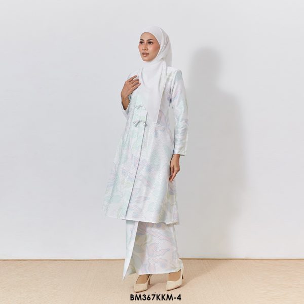 Kebarung Batiq Mia 3.0 Ribbon in White (BMK367KKM-4) - Image 2
