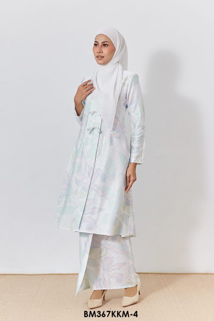 Kebarung Batiq Mia 3.0 Ribbon in White (BMK367KKM-4)