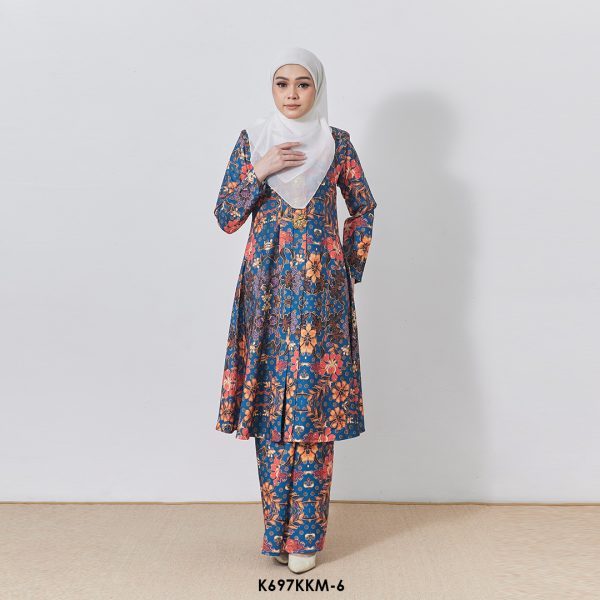 Kebarung Kalthom in Dark Teal Blue (K697KKM-6)