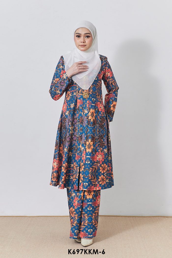 Kebarung Kalthom in Dark Teal Blue (K697KKM-6)