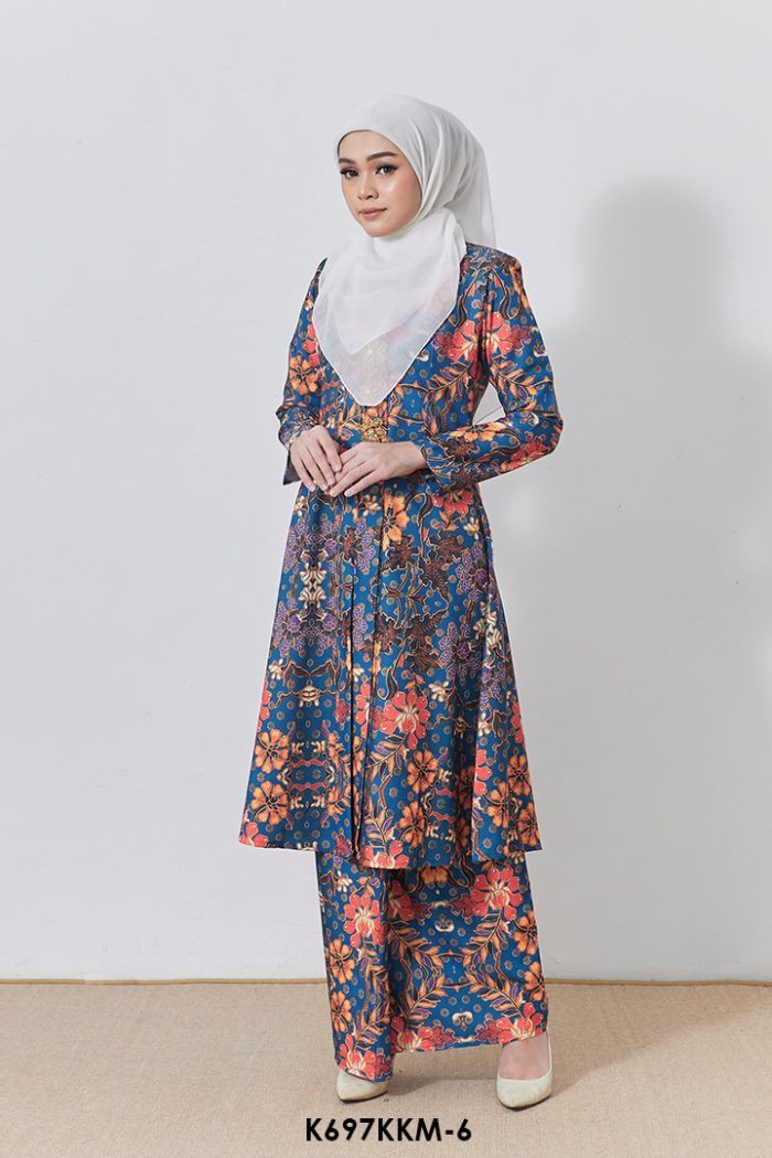 Kebarung Kalthom in Dark Teal Blue (K697KKM-6)