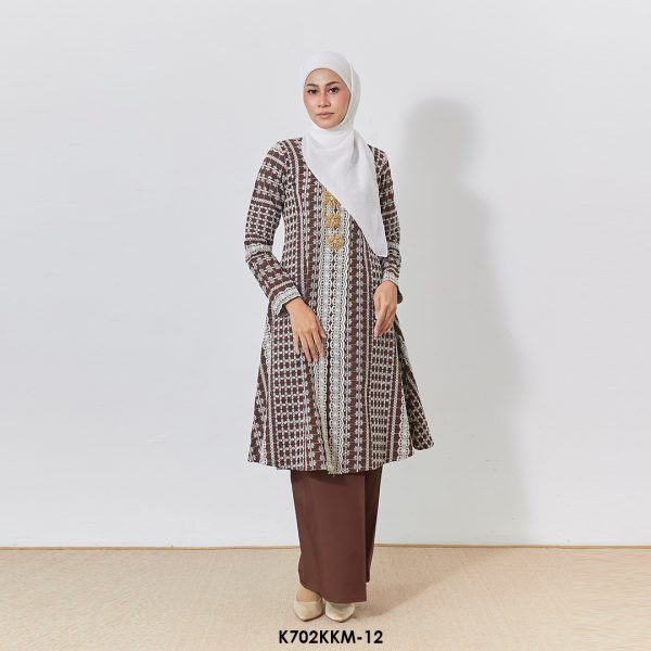 Kebarung Kalthom Sulam in Chocolate Brown (K702KKM-12)