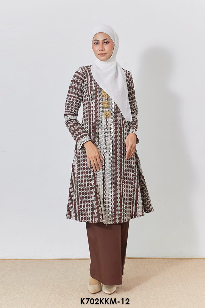 Kebarung Kalthom Sulam in Chocolate Brown (K702KKM-12)