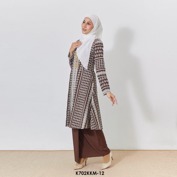 Kebarung Kalthom Sulam in Chocolate Brown (K702KKM-12) - Image 2