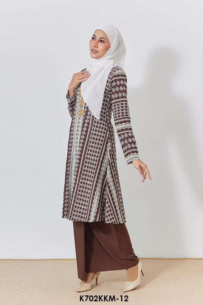 Kebarung Kalthom Sulam in Chocolate Brown (K702KKM-12)