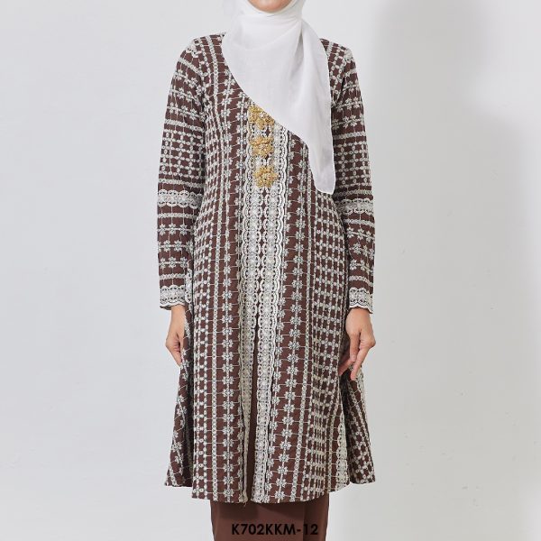 Kebarung Kalthom Sulam in Chocolate Brown (K702KKM-12) - Image 3