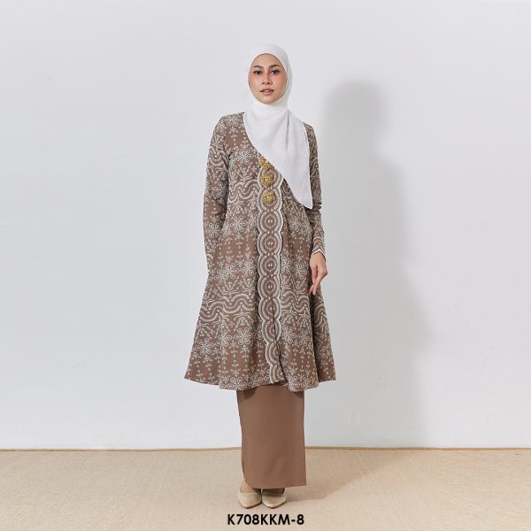 Kebarung Kalthom Sulam in Coffee Brown (K708KKM-8)