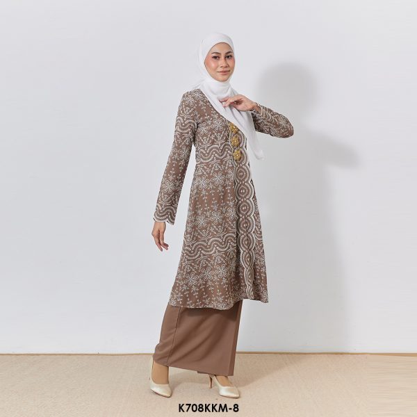 Kebarung Kalthom Sulam in Coffee Brown (K708KKM-8) - Image 2
