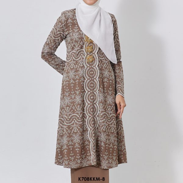 Kebarung Kalthom Sulam in Coffee Brown (K708KKM-8) - Image 3