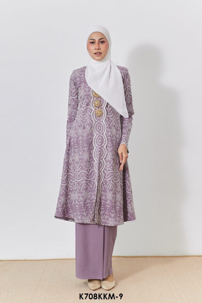 Kebarung Kalthom Sulam in Heather (K708KKM-9)