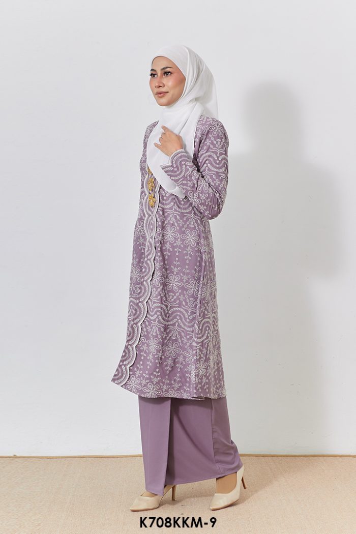 Kebarung Kalthom Sulam in Heather (K708KKM-9)
