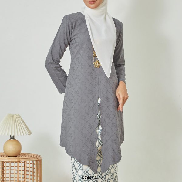 Kebaya Anggun 2.0 in Grey (K744KA-16) - Image 4
