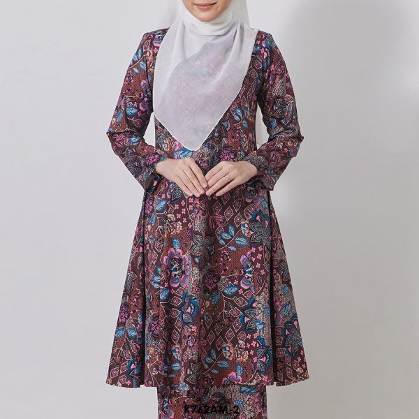 Ameera Kurung in Dark Brown (K762AM-2) - Image 3