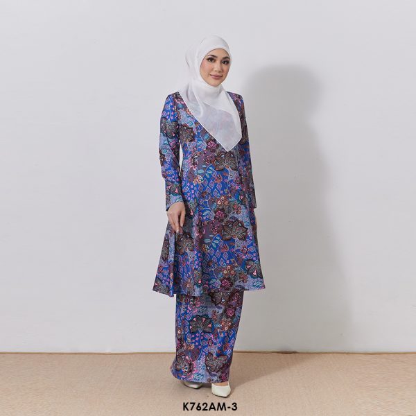 Ameera Kurung in Cobalt Blue (K762AM-3) - Image 2