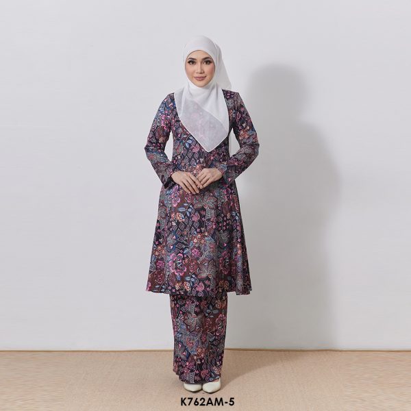 Ameera Kurung in Black (K762AM-5)
