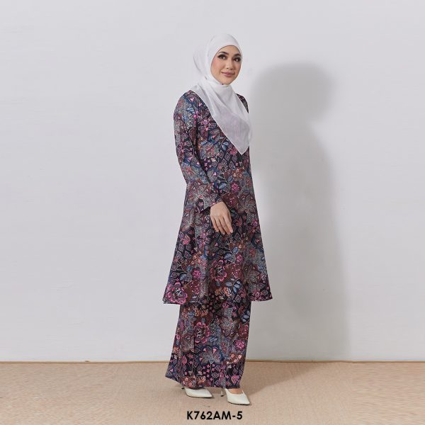 Ameera Kurung in Black (K762AM-5) - Image 2
