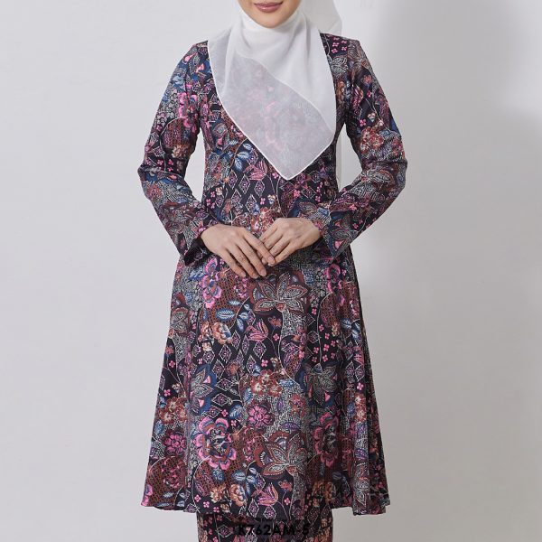 Ameera Kurung in Black (K762AM-5) - Image 3