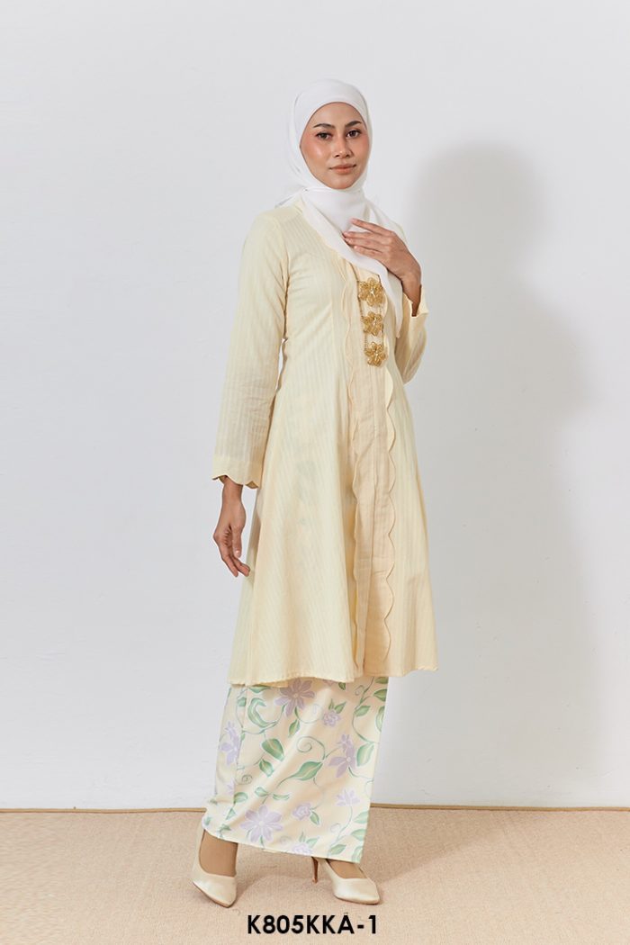 Kebarung Anggerik in  Light Yellow (K805KKA-1)