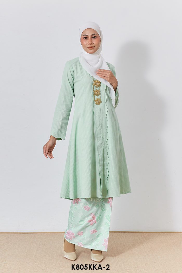 Kebarung Anggerik in Mint Green (K805KKA-2)
