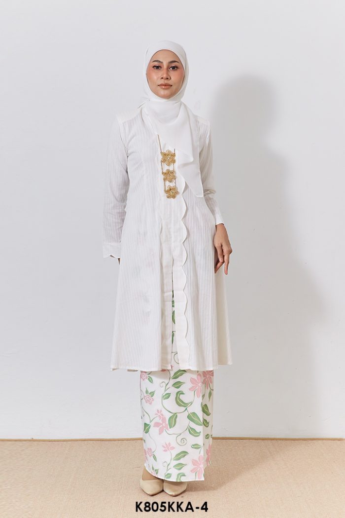 Kebarung Anggerik in White (K805KKA-4)