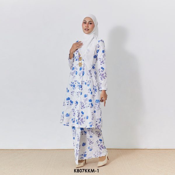 Kebarung Kalthom Sulam in Blue (K807KKM-1) - Image 2