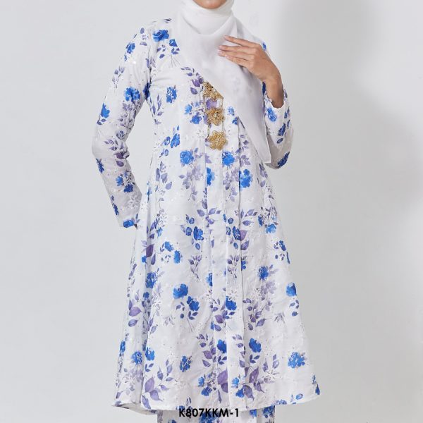 Kebarung Kalthom Sulam in Blue (K807KKM-1) - Image 3