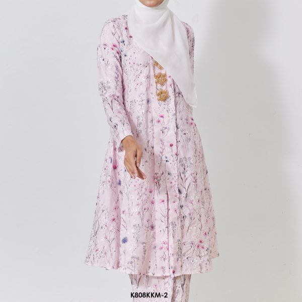 Kebarung Kalthom Sulam in Soft Pink (K808KKM-2) - Image 3