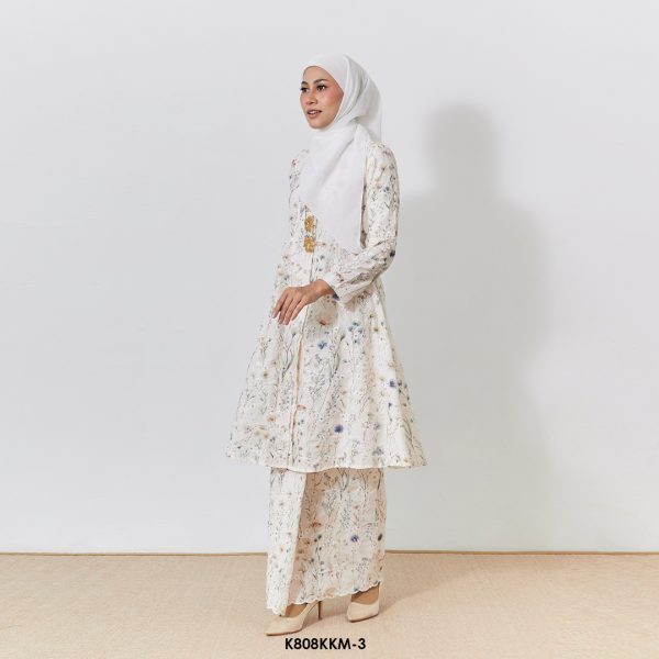 Kebarung Kalthom Sulam in Cream (K808KKM-3) - Image 2