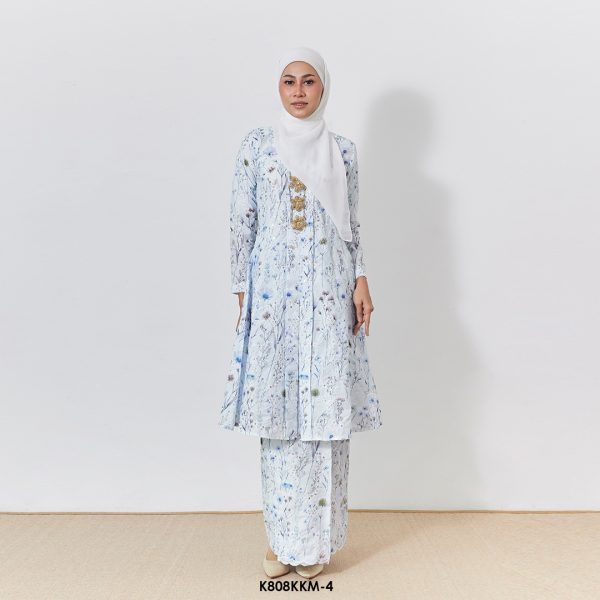 Kebarung Kalthom Sulam in Icy Blue (K808KKM-4)