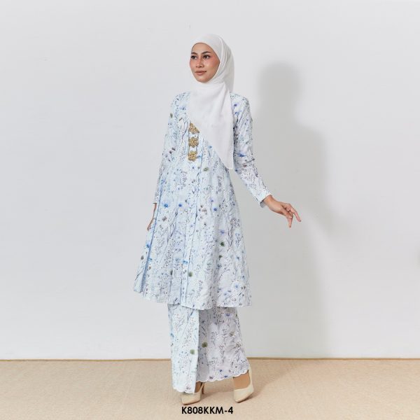 Kebarung Kalthom Sulam in Icy Blue (K808KKM-4) - Image 2