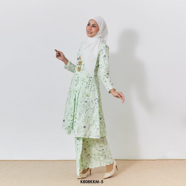 Kebarung Kalthom Sulam in Mint Green (K808KKM-5) - Image 2