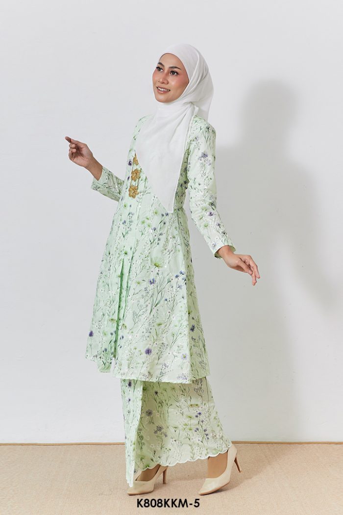 Kebarung Kalthom Sulam in Mint Green (K808KKM-5)