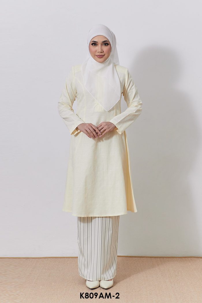 Ameera Kurung in Off White (K809AM-2)