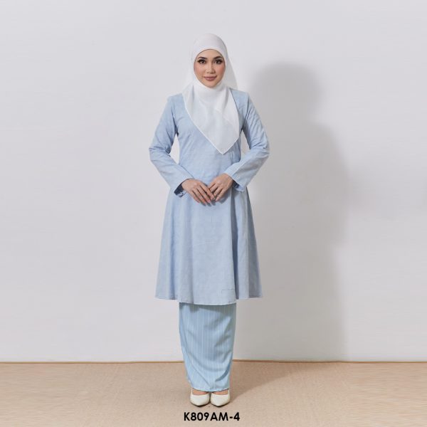 Ameera Kurung in Baby Blue (K809AM-4)