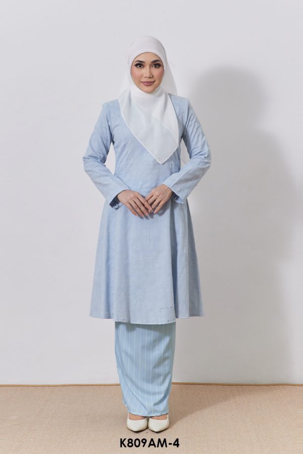 Ameera Kurung in Baby Blue (K809AM-4)