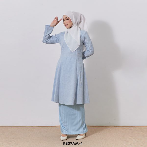 Ameera Kurung in Baby Blue (K809AM-4) - Image 2