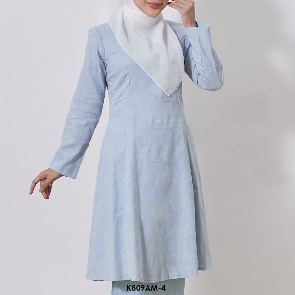 Ameera Kurung in Baby Blue (K809AM-4) - Image 4