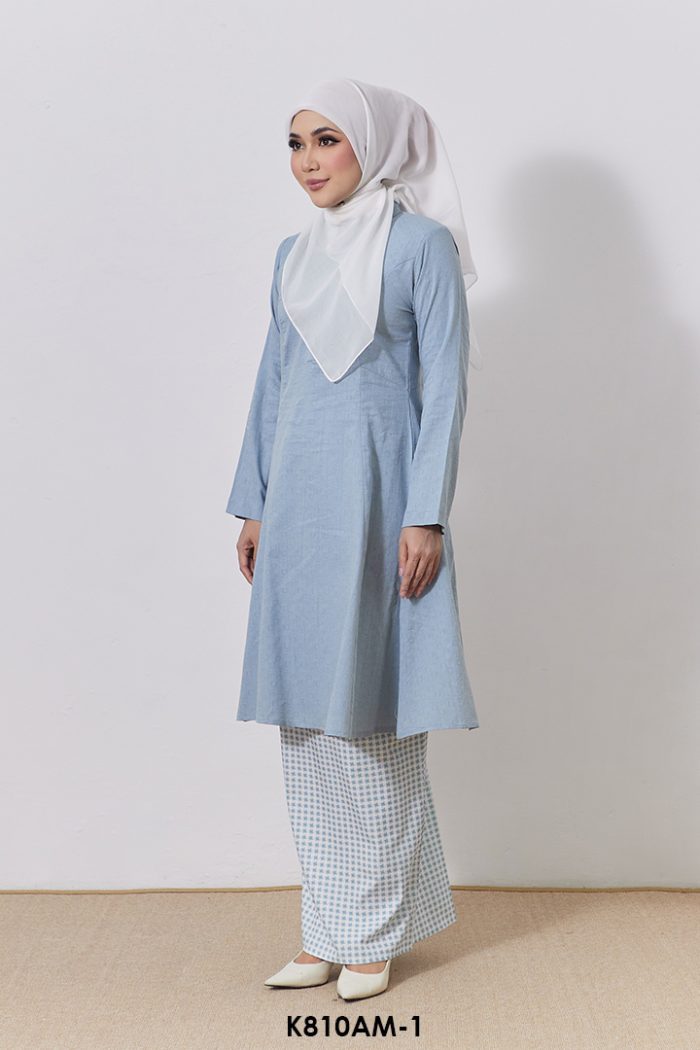 Ameera Kurung in Light Blue (K810AM-1)