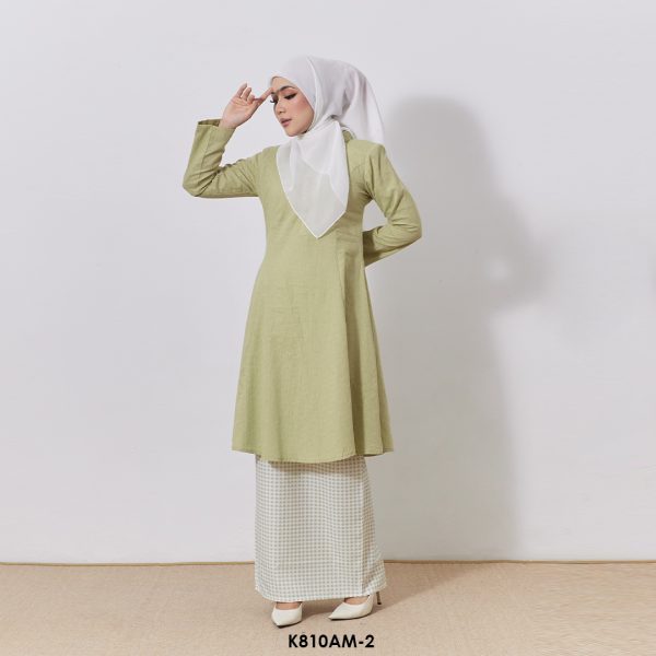 Ameera Kurung in Soft Green (K810AM-2) - Image 2
