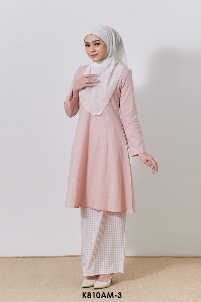 Ameera Kurung in Pink (K810AM-3)