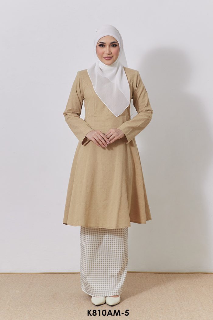 Ameera Kurung in Latte (K810AM-5)