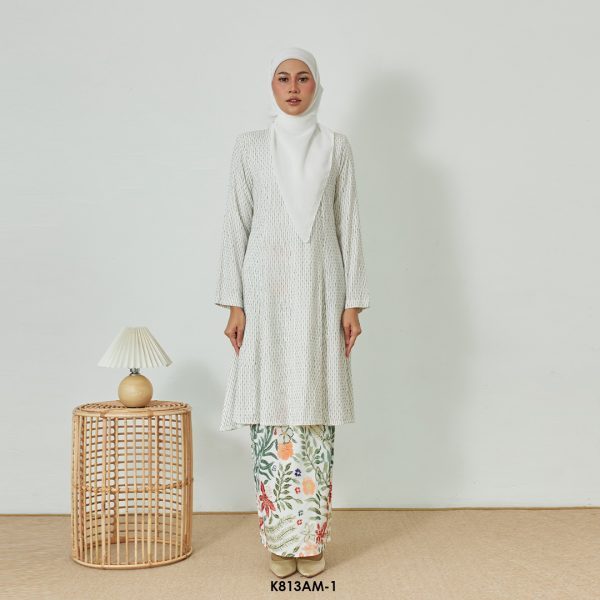 Ameera Kurung in Buttercream (K813AM-1)