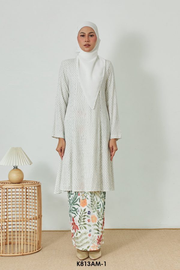 Ameera Kurung in Buttercream (K813AM-1)