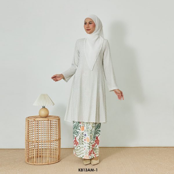 Ameera Kurung in Buttercream (K813AM-1) - Image 2